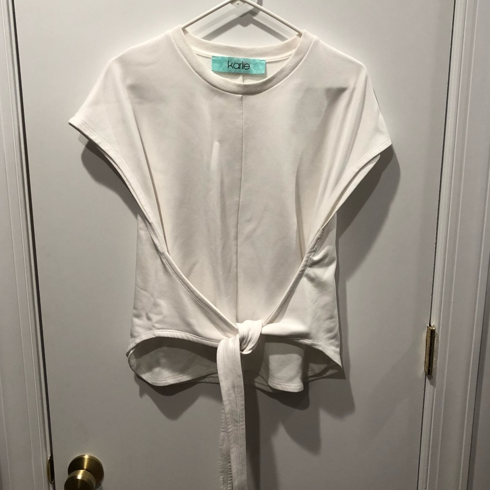 Karlie White Tie Top
